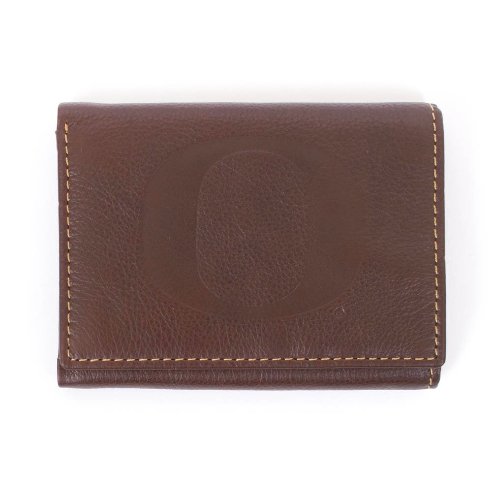Classic Oregon O, MCM Group, Brown, Wallet, Accessories, Unisex, Contrast Stitch, Tri-Fold, 944155